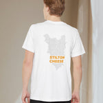 Stilton Cheese Map - Pocket T-shirt-T-Shirt-gift ideas for foodies-Knife Shift