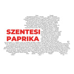 Szentesi Paprika Map - Pocket T-shirt-T-Shirt-gift ideas for foodies-Knife Shift