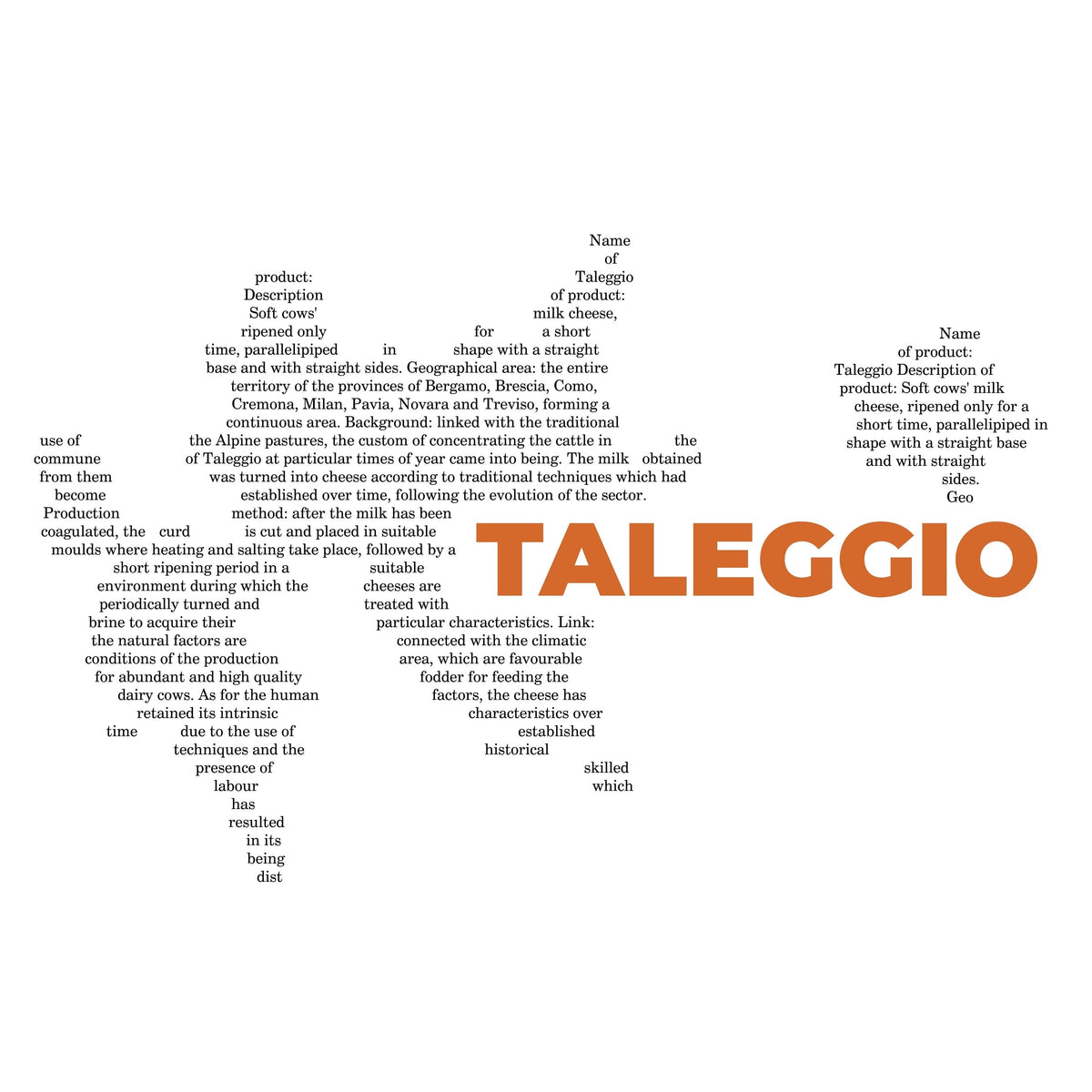 Taleggio Cheese Map - Midweight Hoodie-Hoodie-gift ideas for foodies-Knife Shift