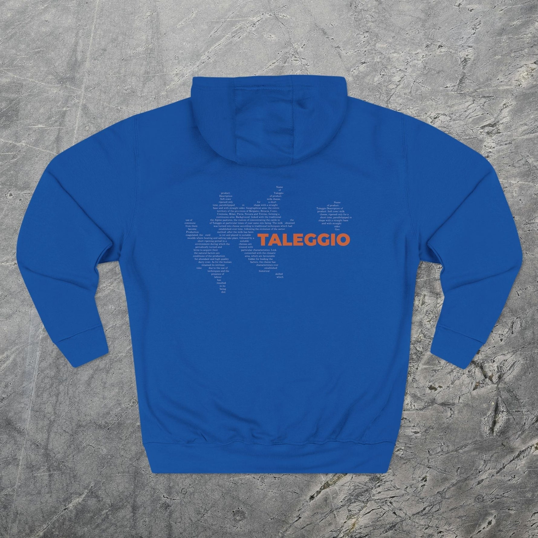 Taleggio Cheese Map - Midweight Hoodie-Hoodie-gift ideas for foodies-Knife Shift