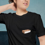 Taleggio Cheese Map - Pocket T-shirt-T-Shirt-gift ideas for foodies-Knife Shift