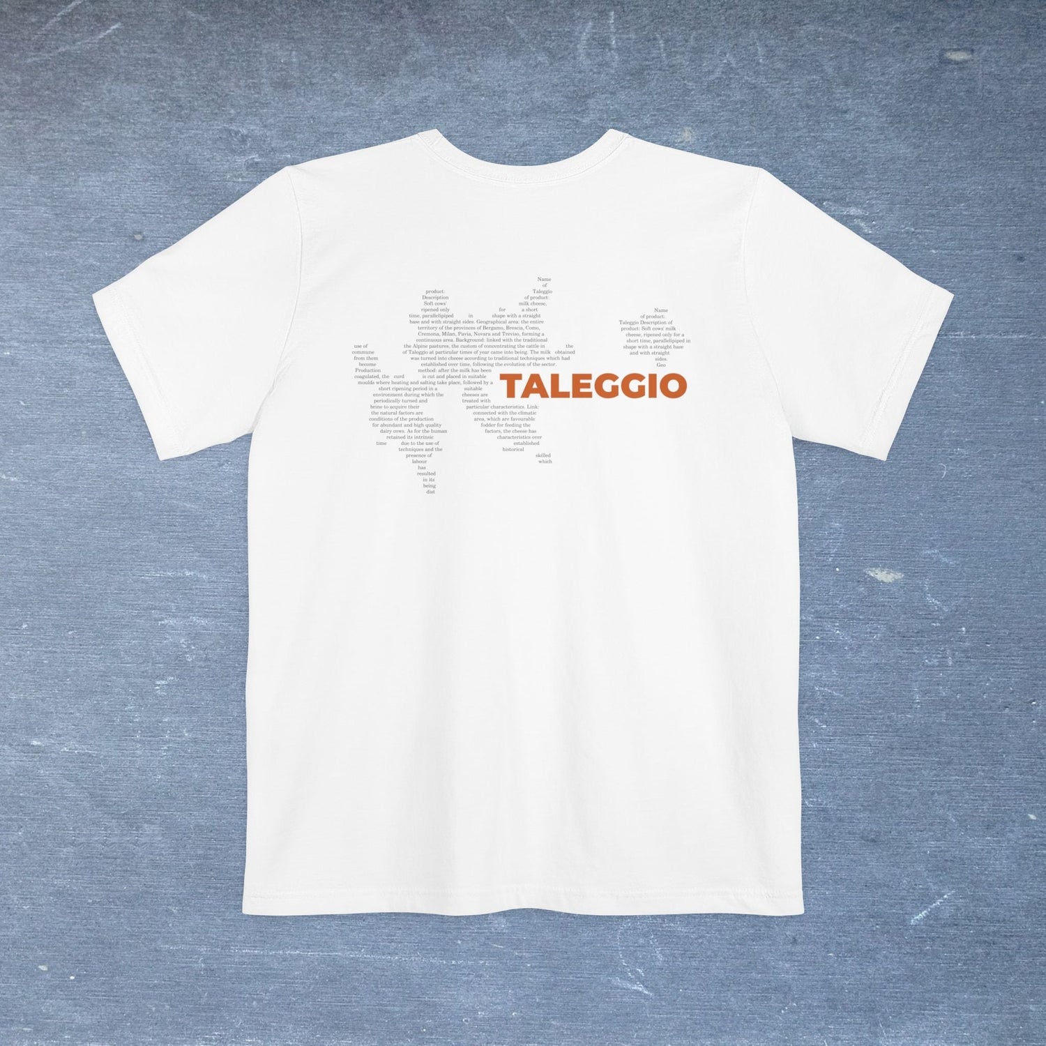 Taleggio Cheese Map - Pocket T-shirt-T-Shirt-gift ideas for foodies-Knife Shift