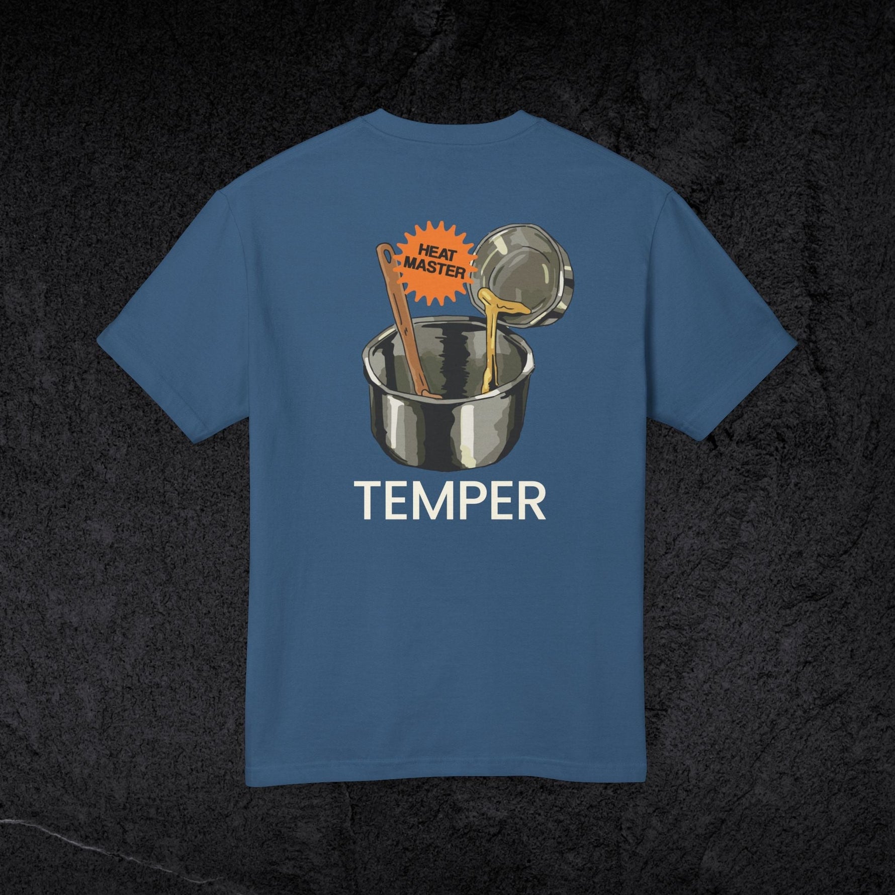 Temper Technique - Unisex Heavyweight T-shirt-T-Shirt-gift ideas for foodies-Knife Shift