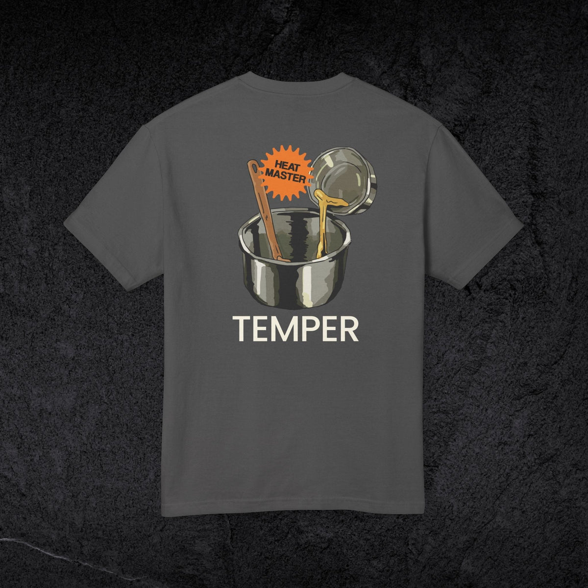 Temper Technique - Unisex Heavyweight T-shirt-T-Shirt-gift ideas for foodies-Knife Shift