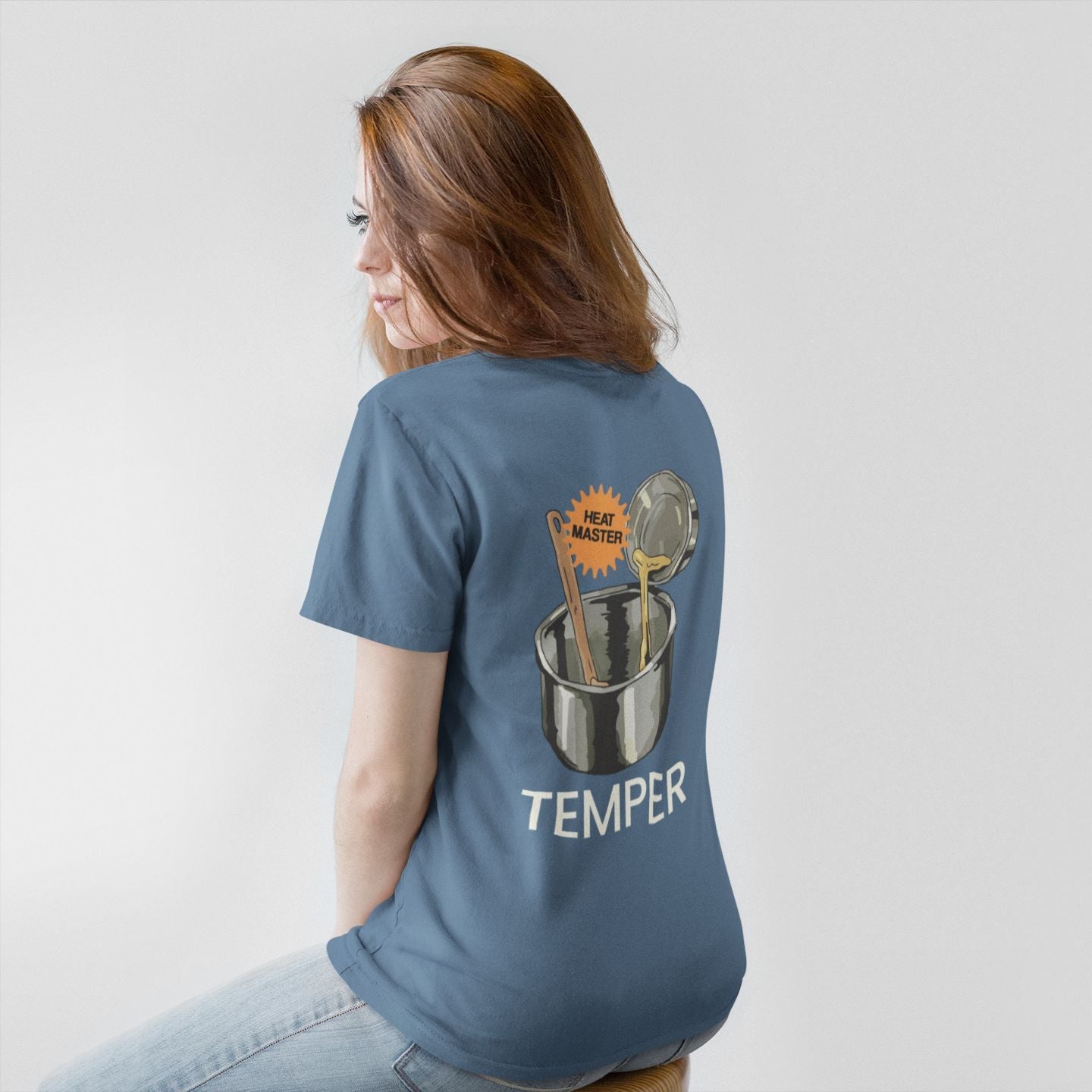 Temper Technique - Unisex Heavyweight T-shirt-T-Shirt-gift ideas for foodies-Knife Shift