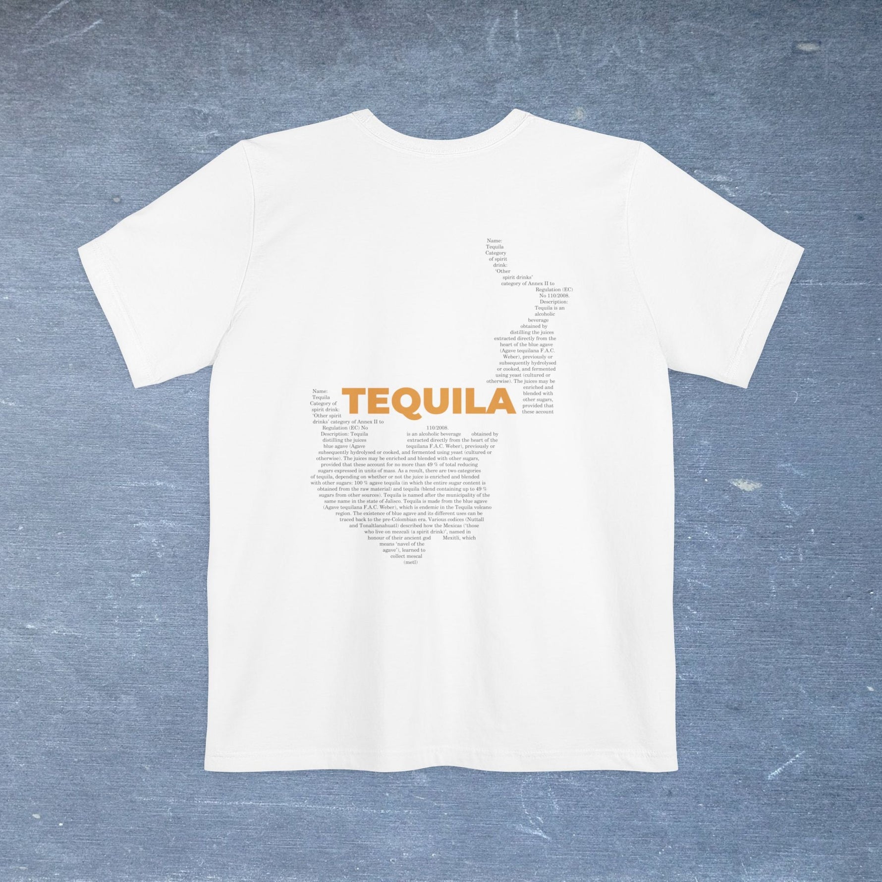 Tequila Map - Pocket T-shirt-T-Shirt-gift ideas for foodies-Knife Shift