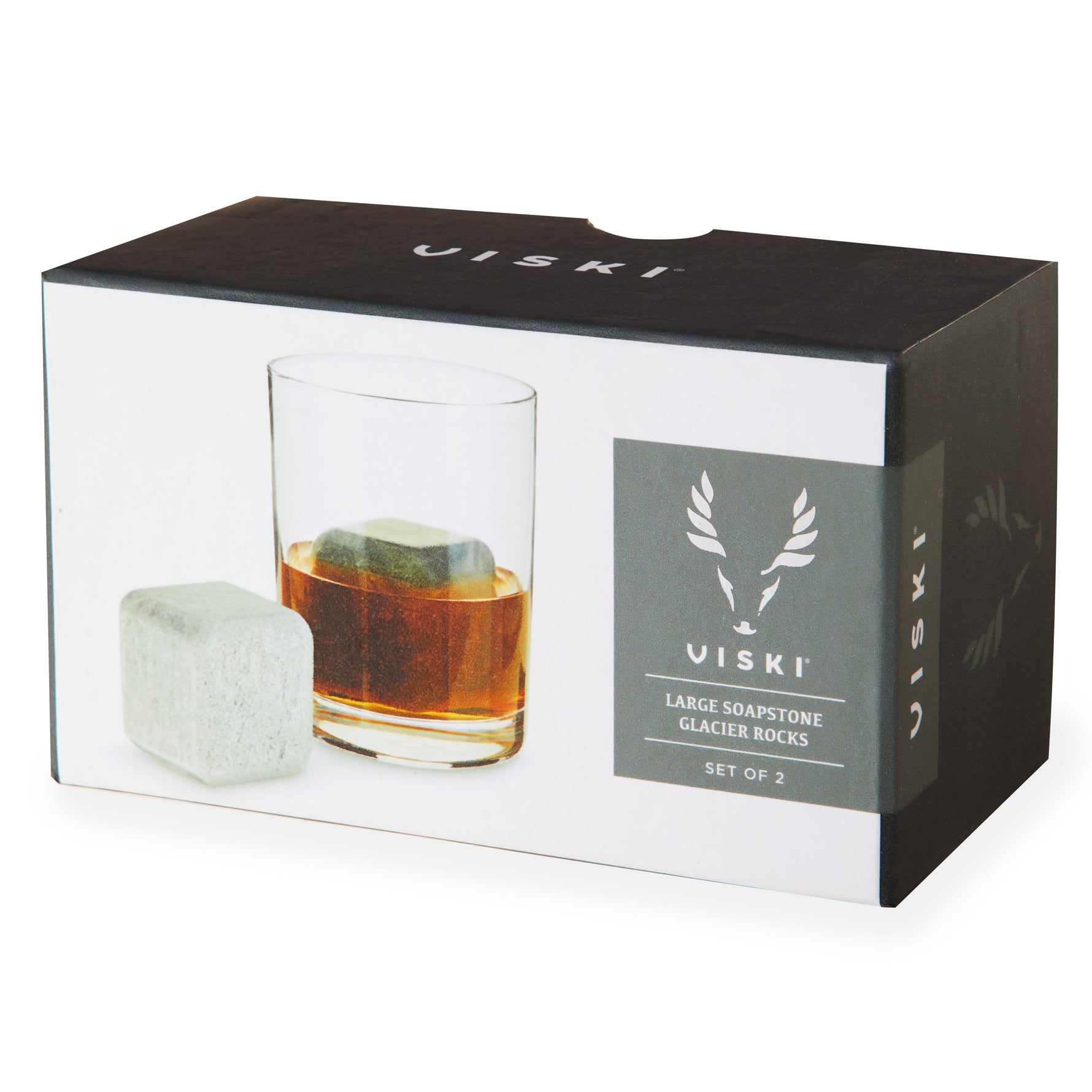 Glacier Rocks Large Soapstone Cube Set of 2 - Knife Shift