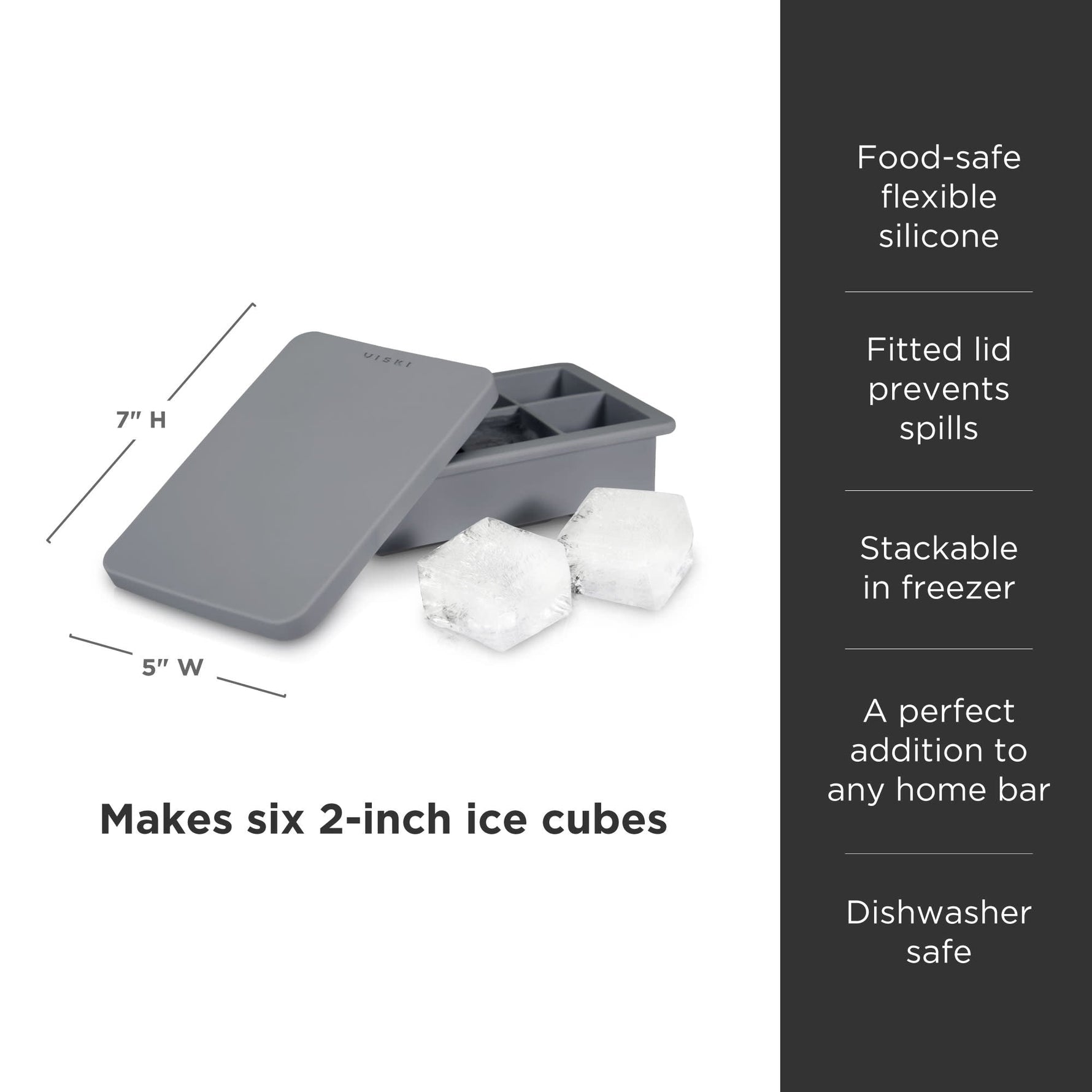 Glacier Ice Cube Tray with Lid - Knife Shift