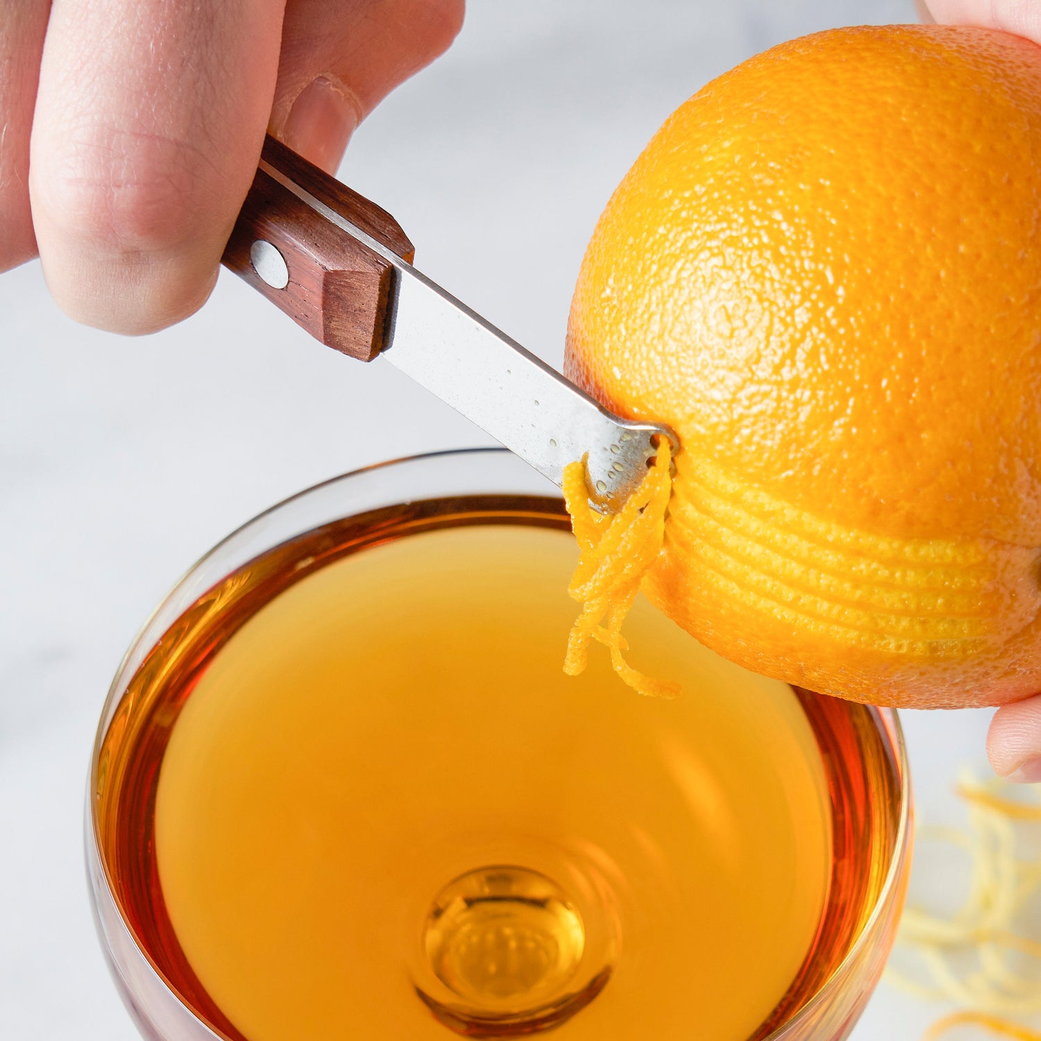 Professional Citrus Zester with Acacia Wood Handle - Knife Shift