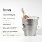 Irving Stainless Steel Hammered Ice Bucket - Knife Shift