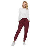 Maroon Fleece Sweatpants - Knife Shift