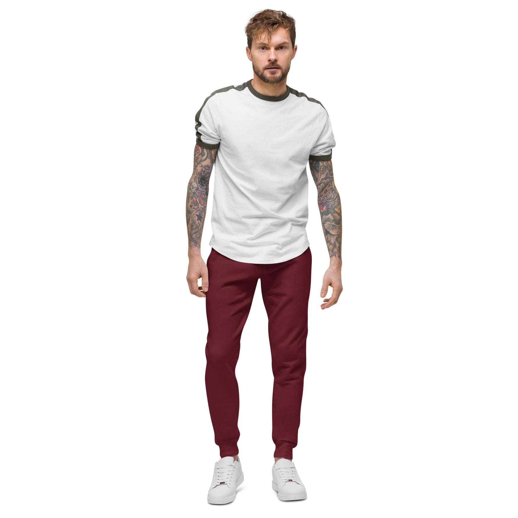 Maroon Fleece Sweatpants - Knife Shift