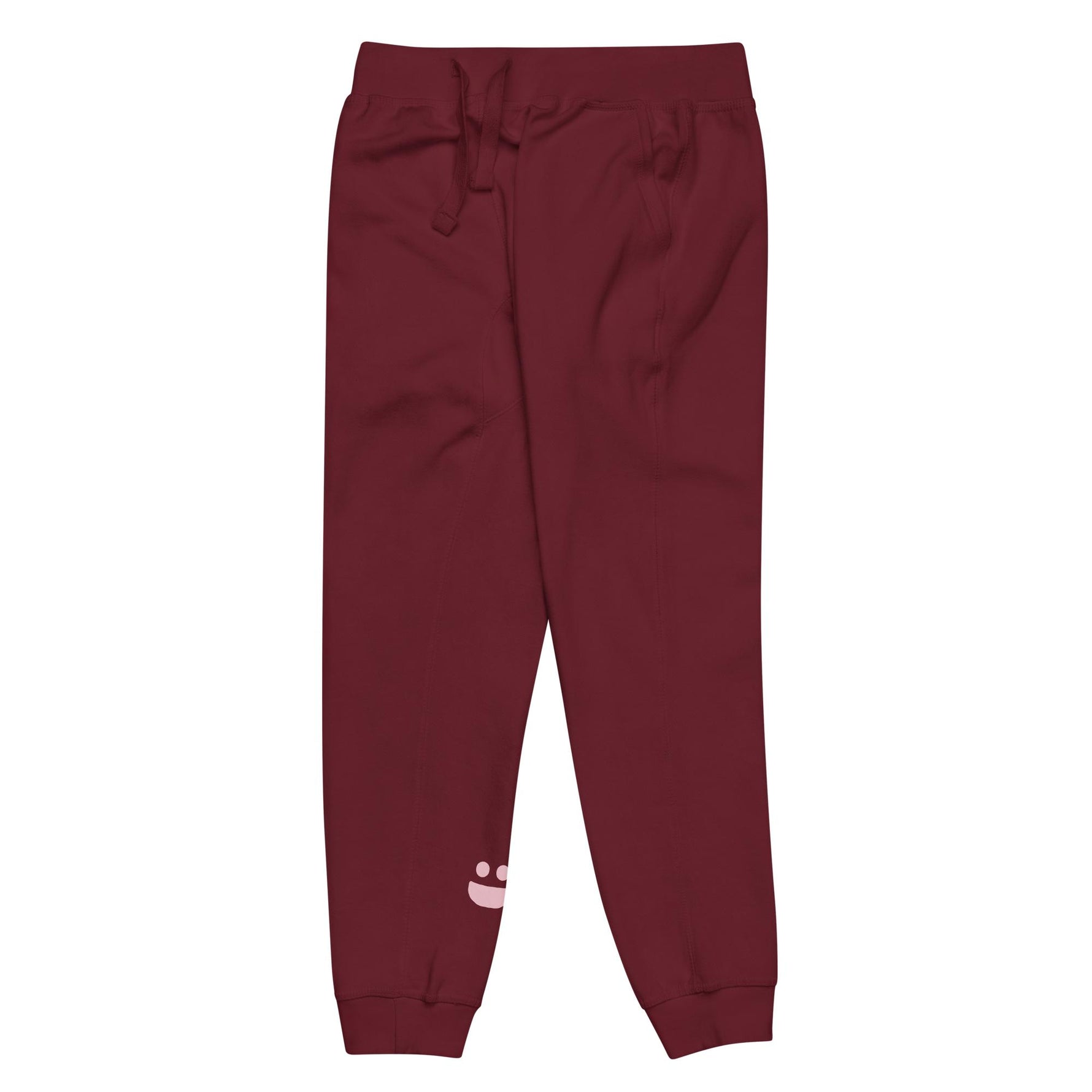 Maroon Fleece Sweatpants - Knife Shift