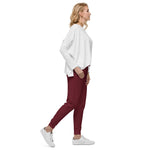 Maroon Fleece Sweatpants - Knife Shift