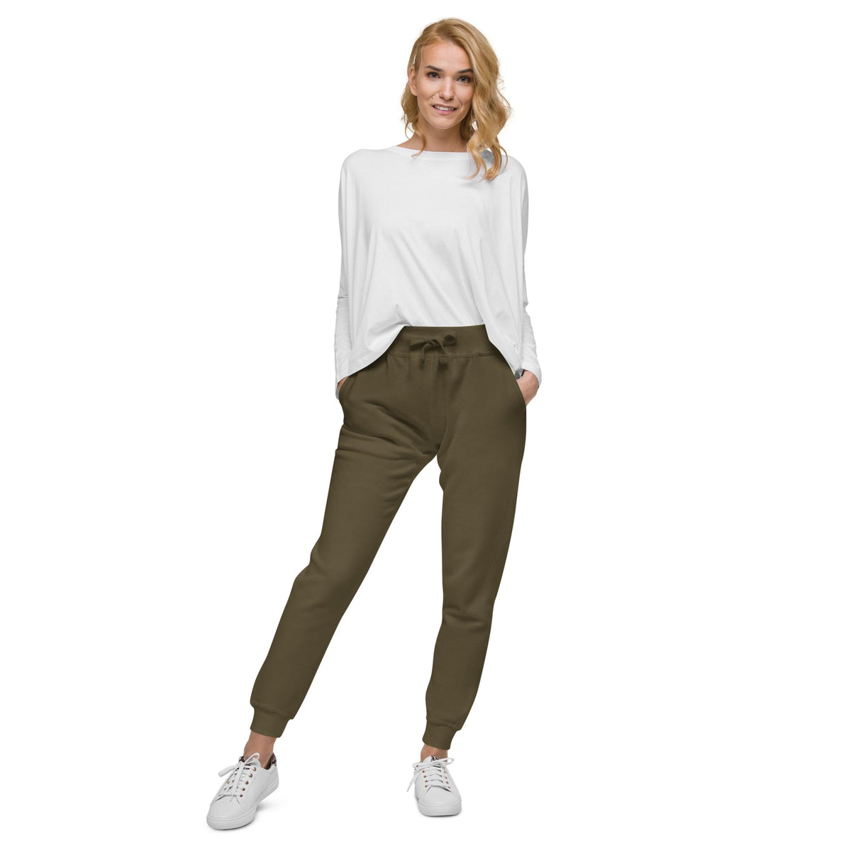 Olive Fleece Sweatpants - Knife Shift