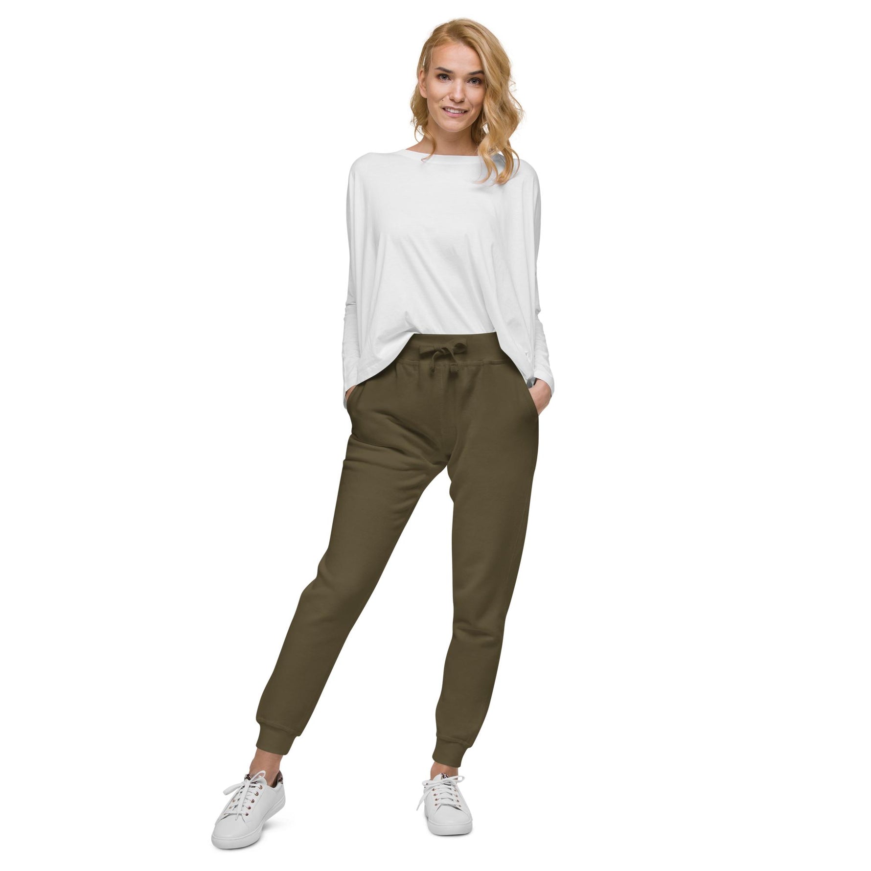 Olive Fleece Sweatpants - Knife Shift