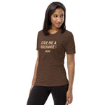 Give Me A Brownie Graphic Tee - Brown - Knife Shift