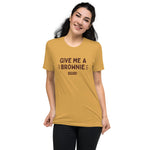 Give Me A Brownie Graphic Tee - Yellow - Knife Shift