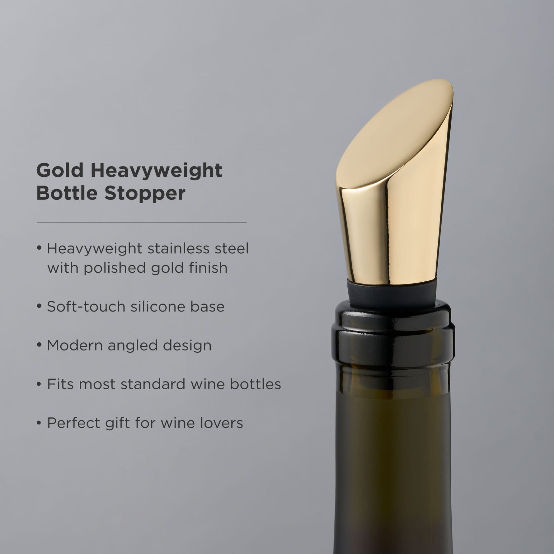 Belmont Heavyweight Bottle Stopper - Knife Shift