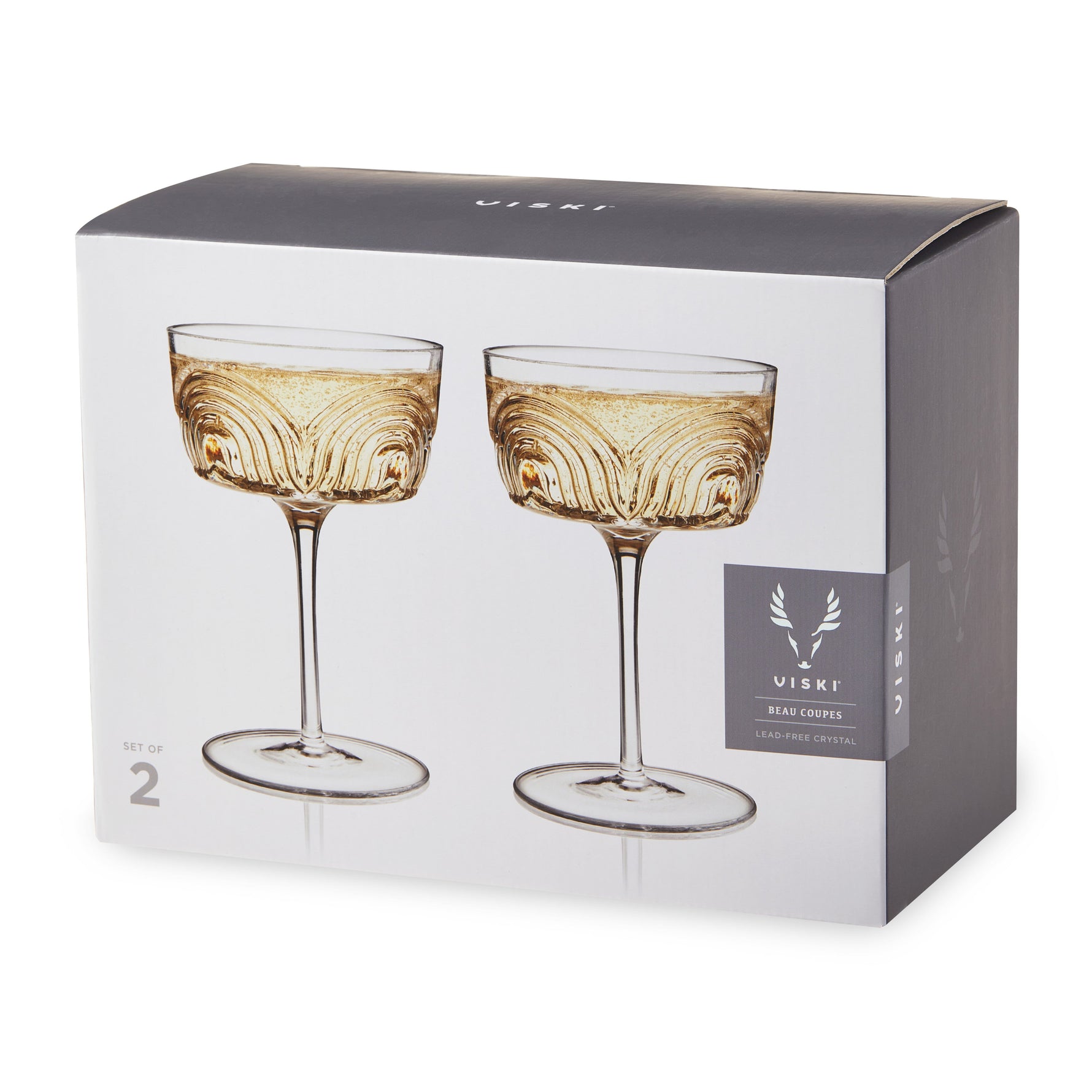 Beau Crystal Cocktail Coupes - Knife Shift