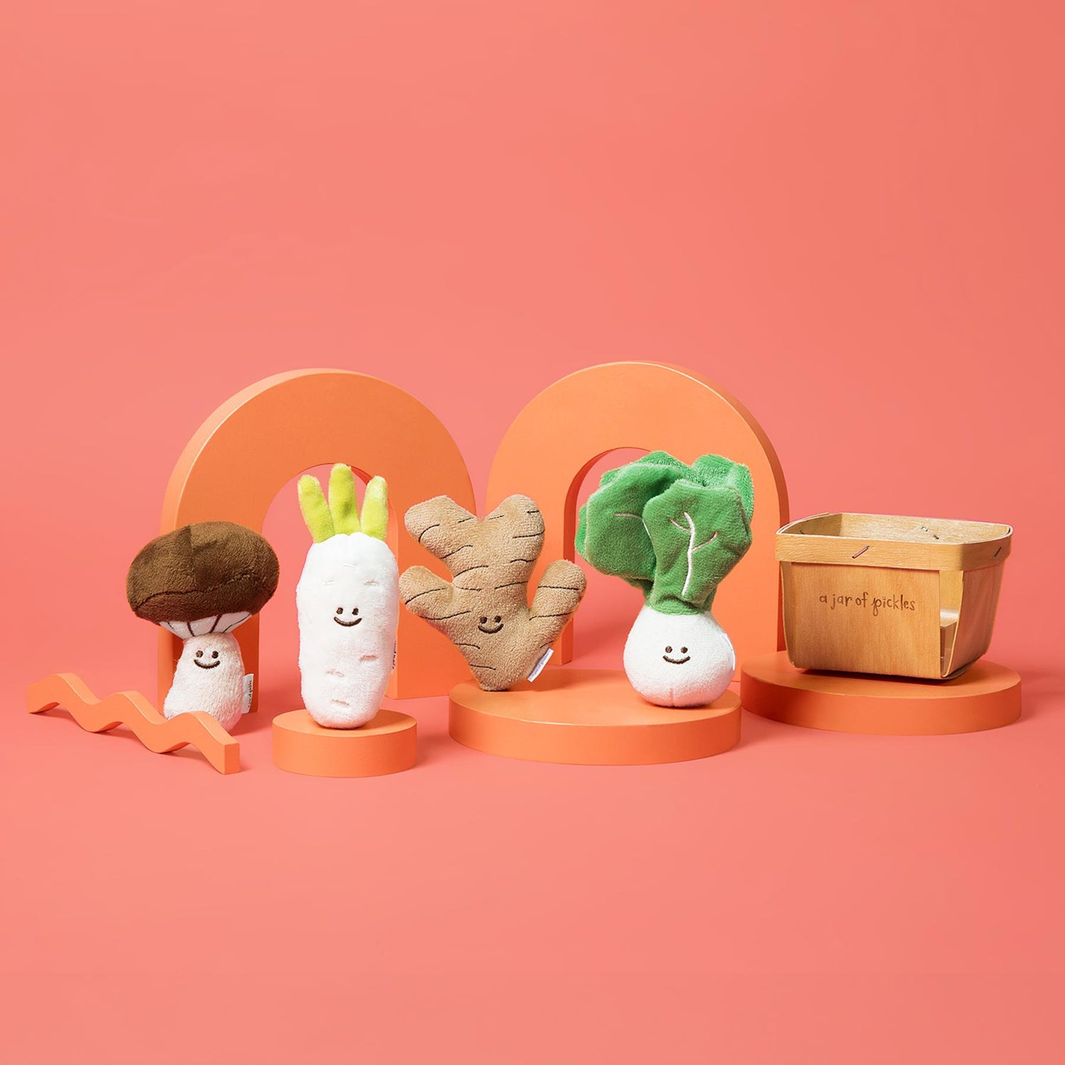 Mini Vegetable Veggie Plushie Set - Knife Shift