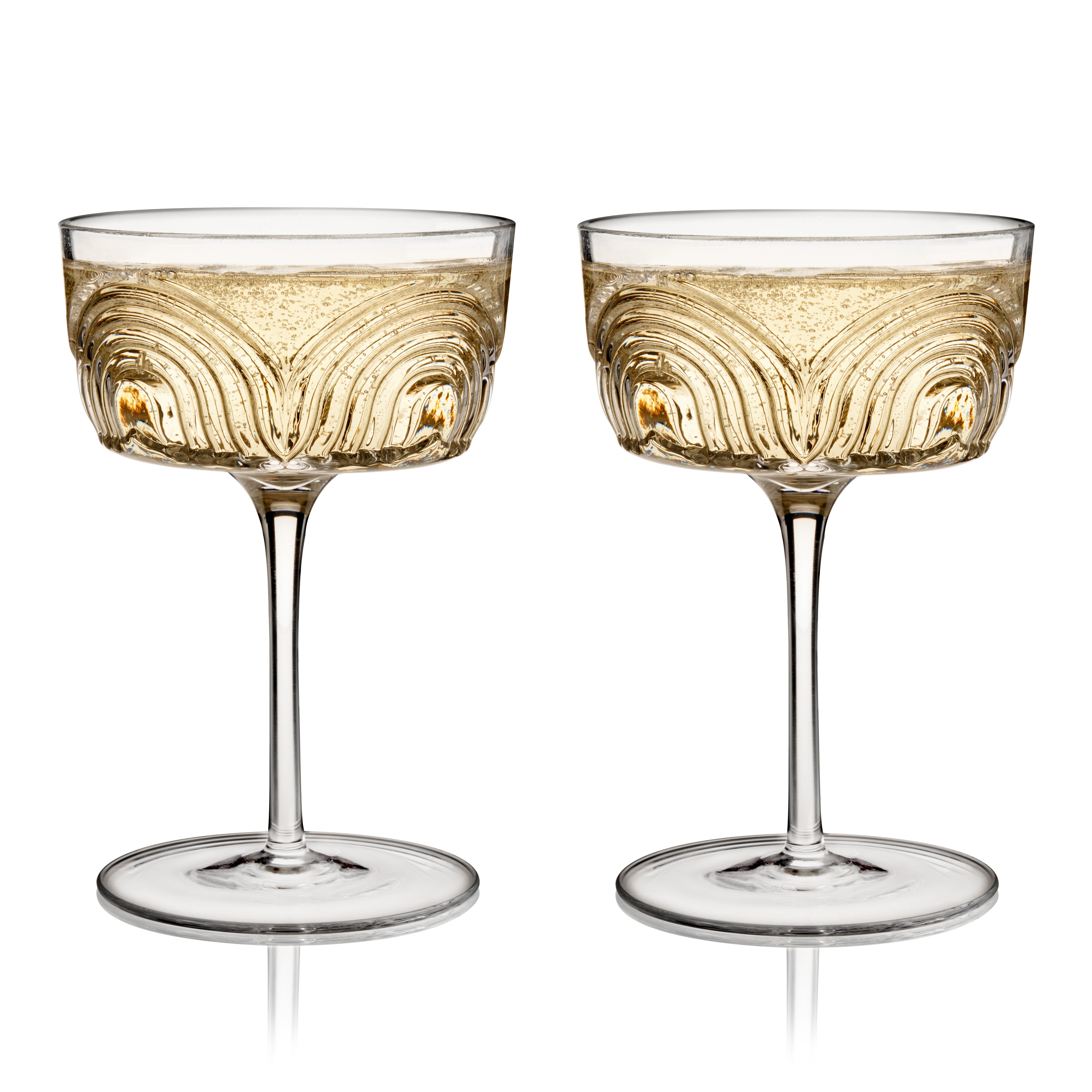 Beau Crystal Cocktail Coupes - Thumbnail 2