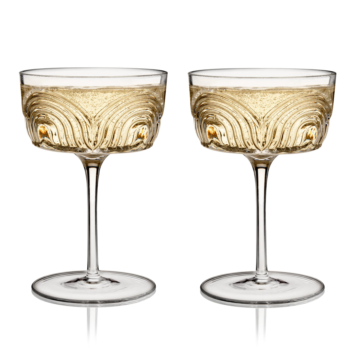 Beau Crystal Cocktail Coupes - Knife Shift