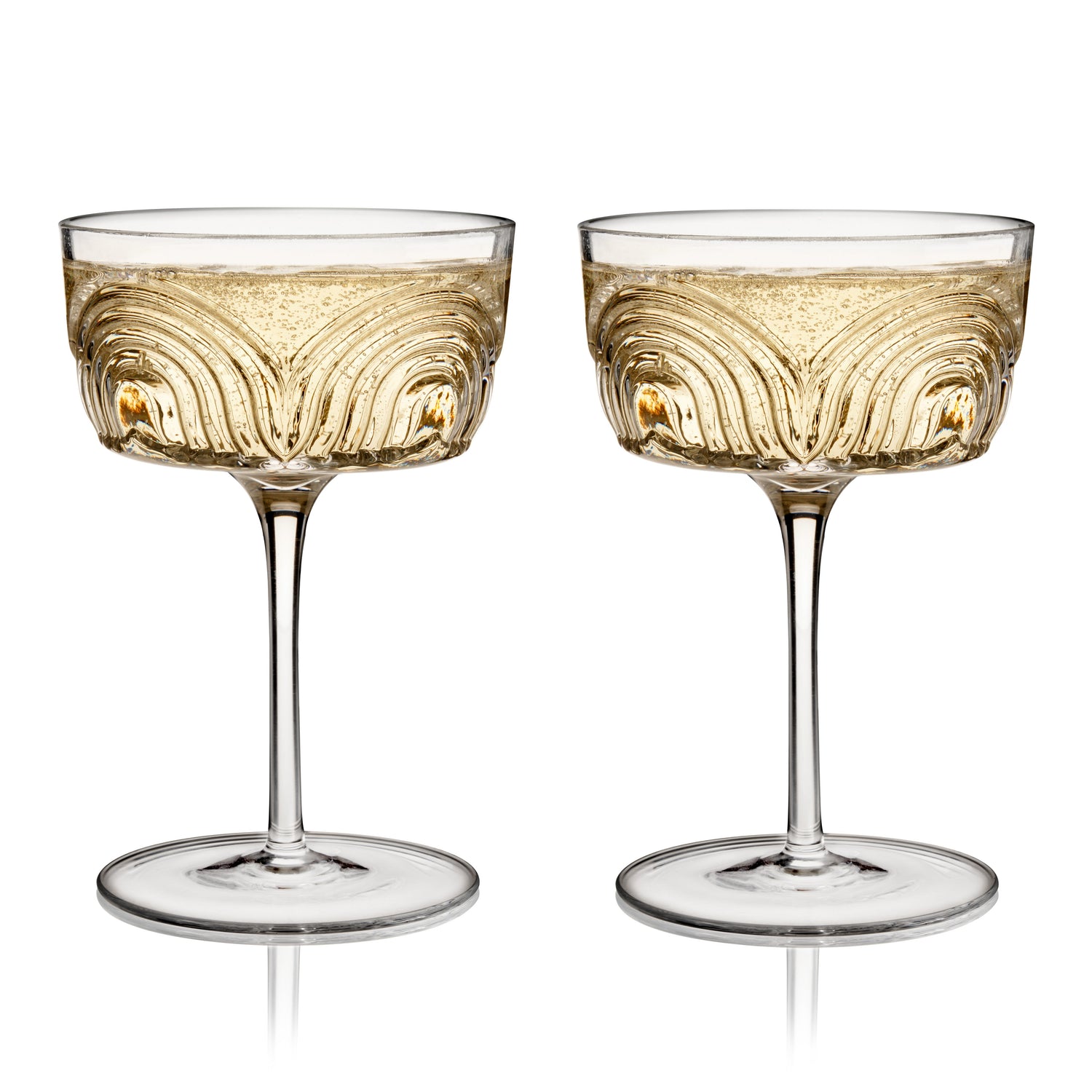 Beau Crystal Cocktail Coupes - Knife Shift