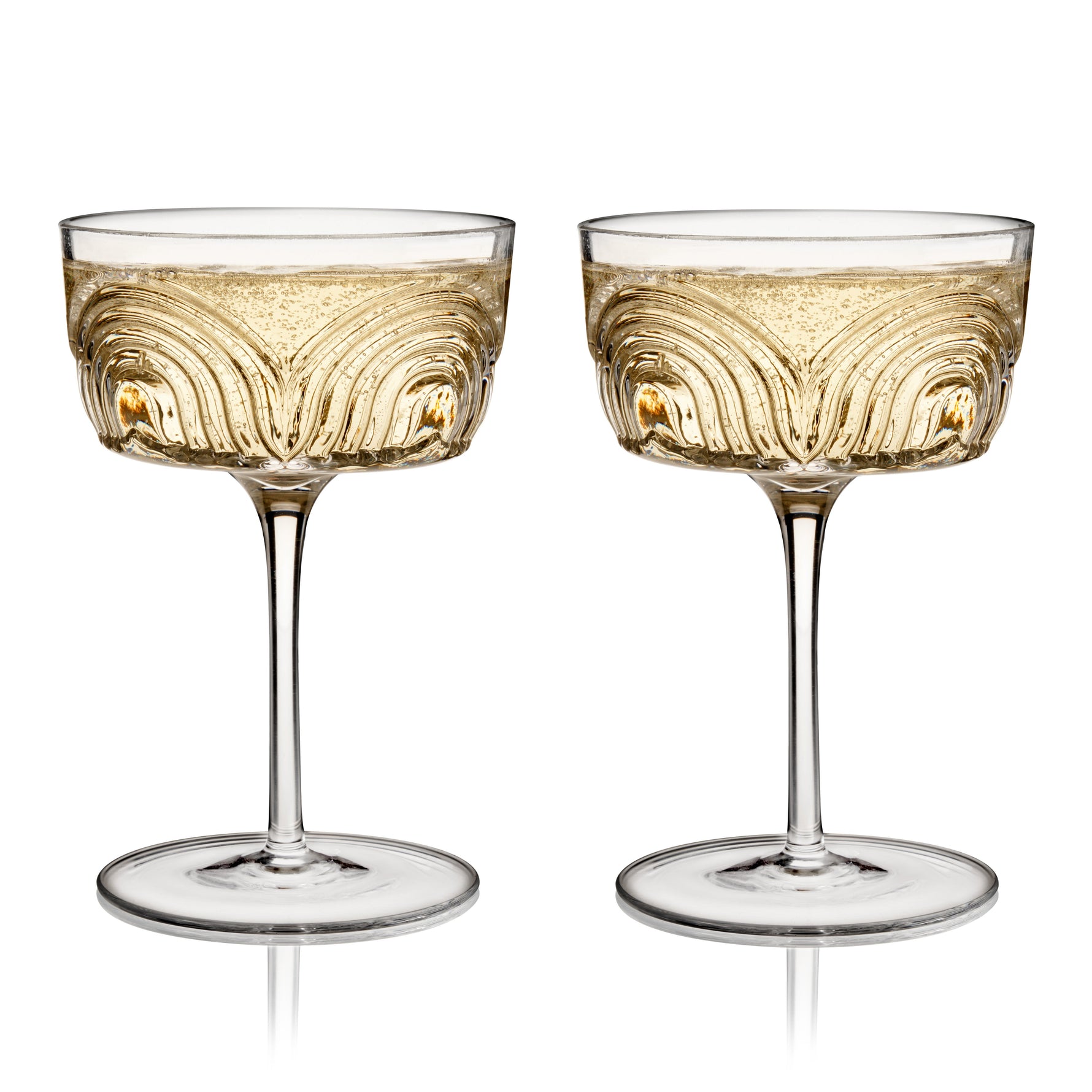 Beau Crystal Cocktail Coupes - Knife Shift