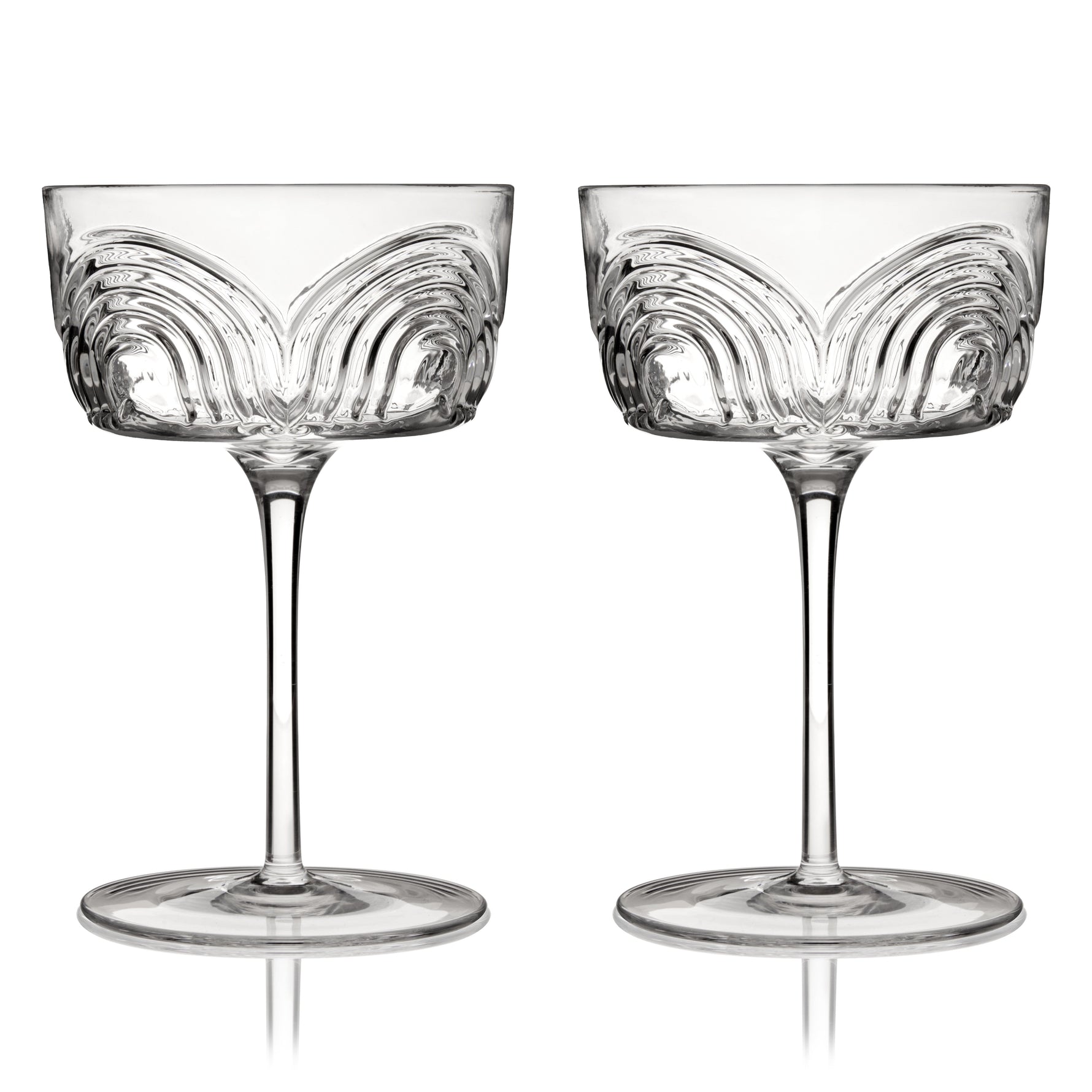 Beau Crystal Cocktail Coupes - Knife Shift