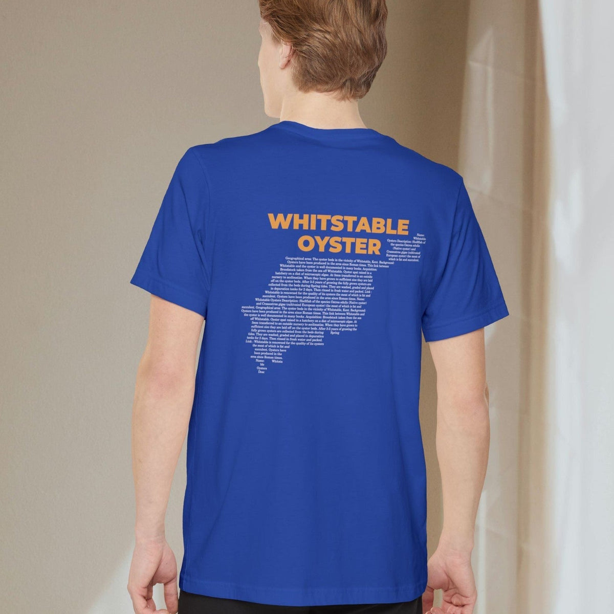 Whitstable Oyster Map - Pocket T-shirt-T-Shirt-gift ideas for foodies-Knife Shift