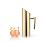 Modern Stainless Steel Pitcher in Gold - Knife Shift