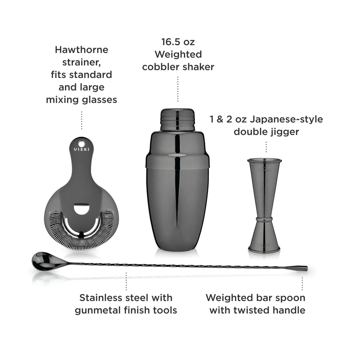 4-Piece Warren Barware Set - Knife Shift