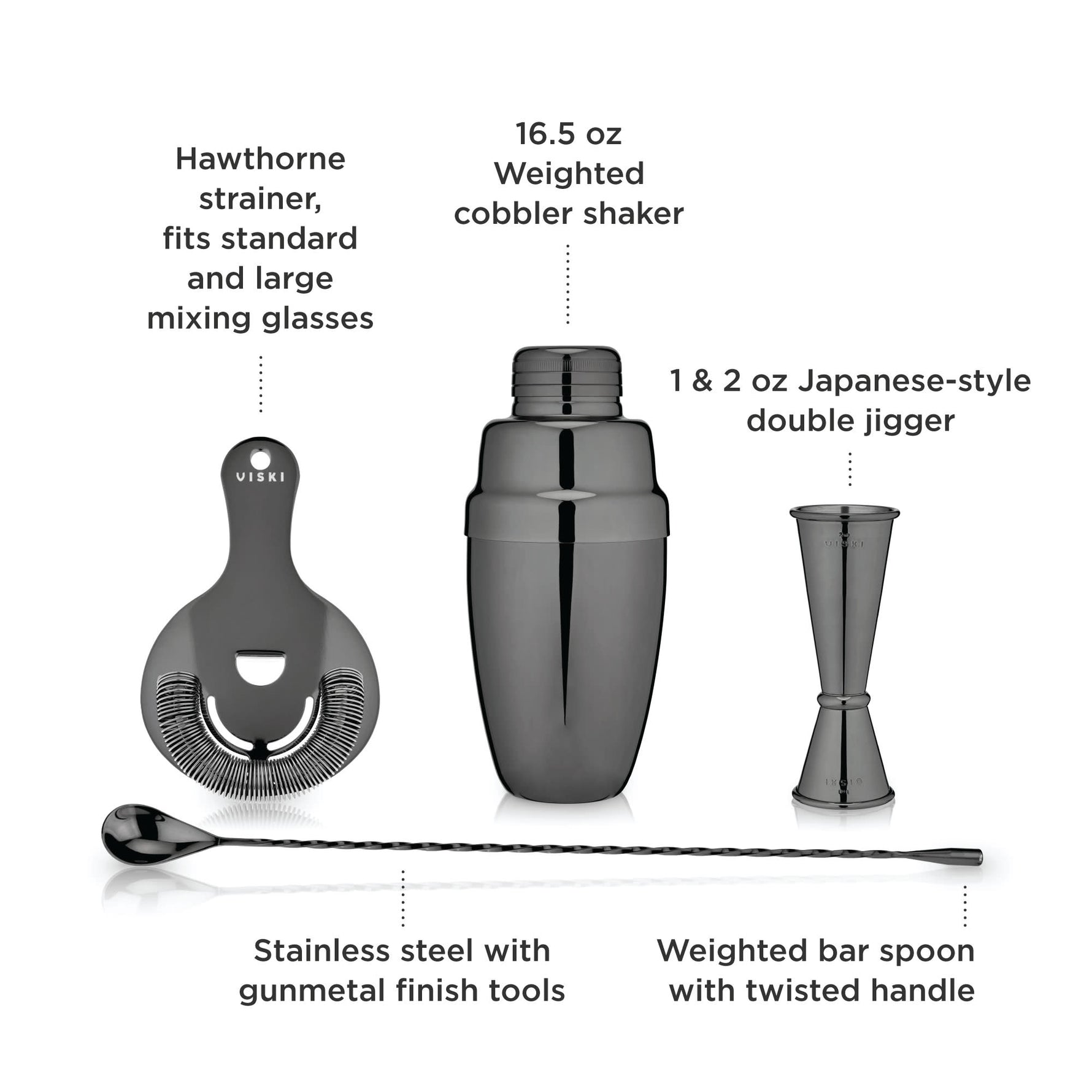 4-Piece Warren Barware Set - Knife Shift
