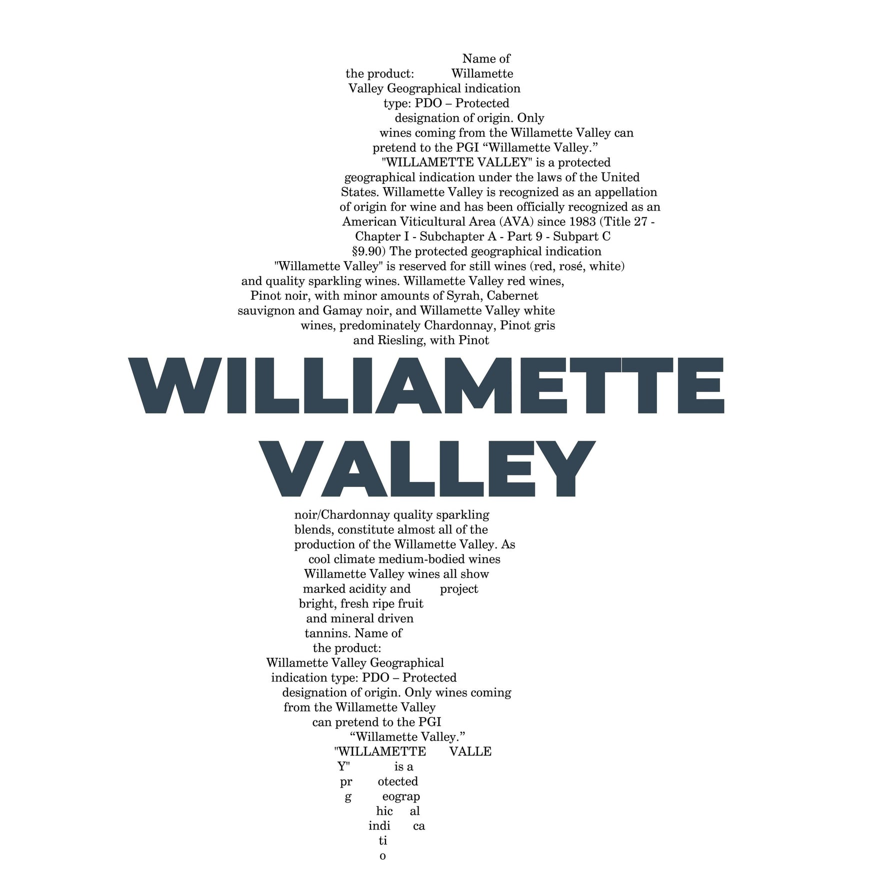 Williamette Valley Map - Unisex Pocket T-shirt-T-Shirt-gift ideas for foodies-Knife Shift