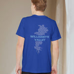 Williamette Valley Map - Unisex Pocket T-shirt-T-Shirt-gift ideas for foodies-Knife Shift