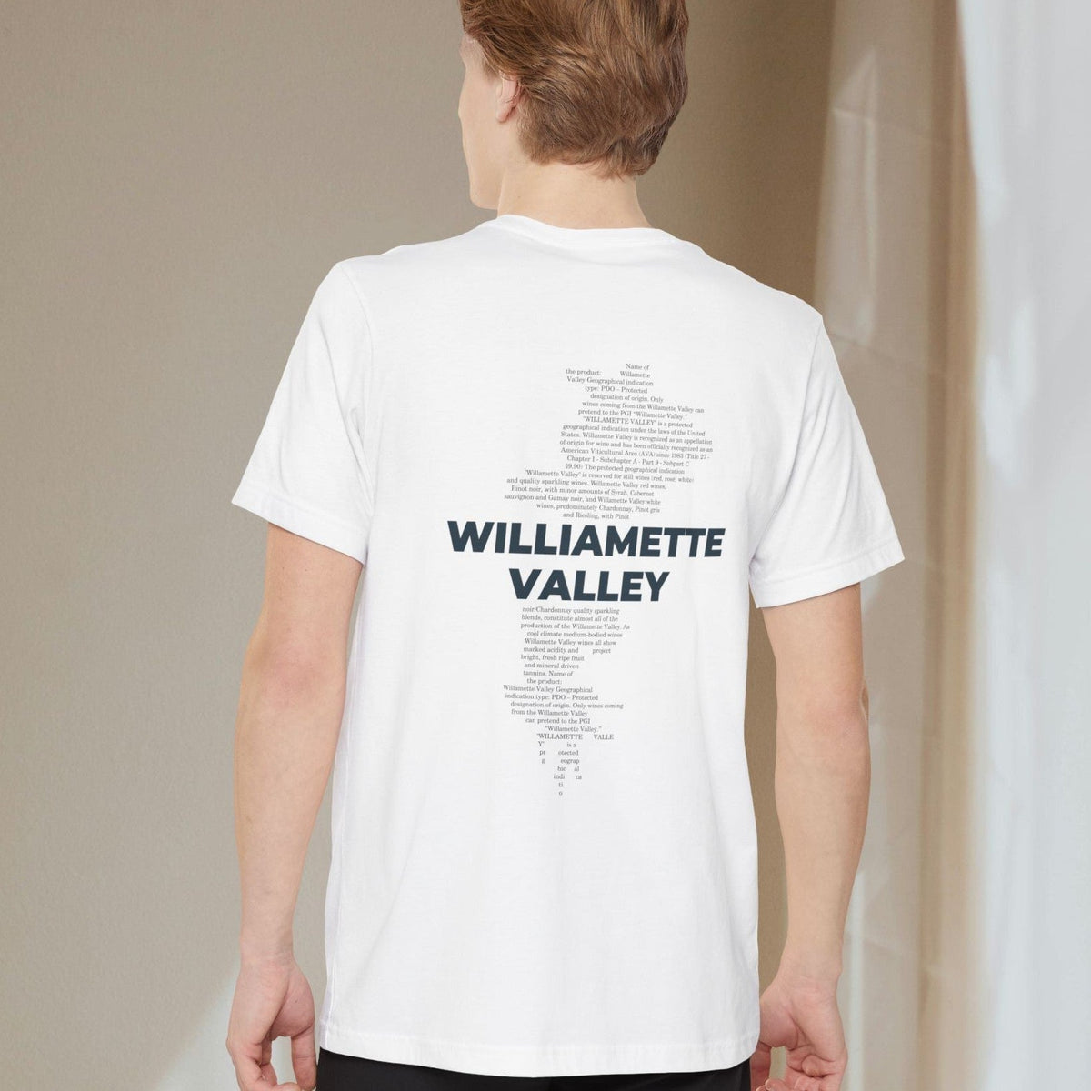 Williamette Valley Map - Unisex Pocket T-shirt-T-Shirt-gift ideas for foodies-Knife Shift