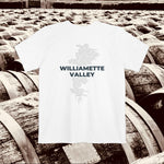 Williamette Valley Map - Unisex Pocket T-shirt-T-Shirt-gift ideas for foodies-Knife Shift