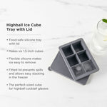 Glacier Highball Ice Cube Tray with Lid - Knife Shift