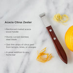 Professional Citrus Zester with Acacia Wood Handle - Knife Shift