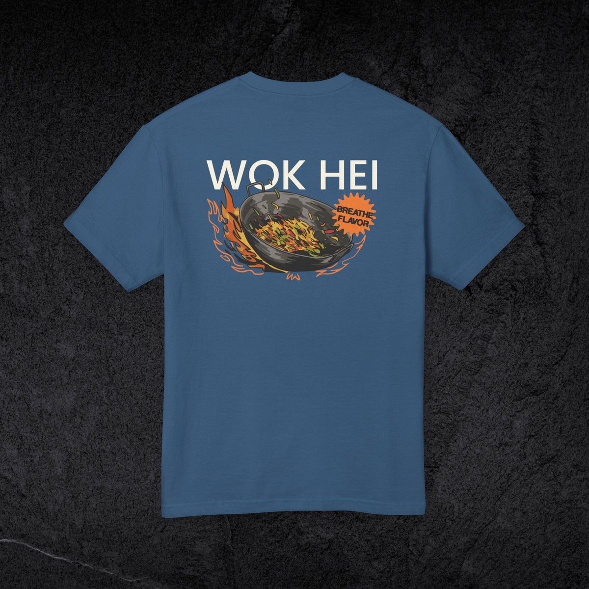 Wok Hei Technique - Unisex Heavyweight T-shirt-T-Shirt-gift ideas for foodies-Knife Shift