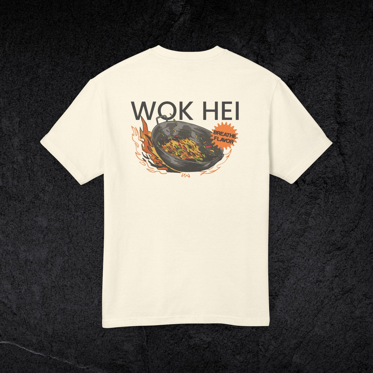 Wok Hei Technique - Unisex Heavyweight T-shirt-T-Shirt-gift ideas for foodies-Knife Shift