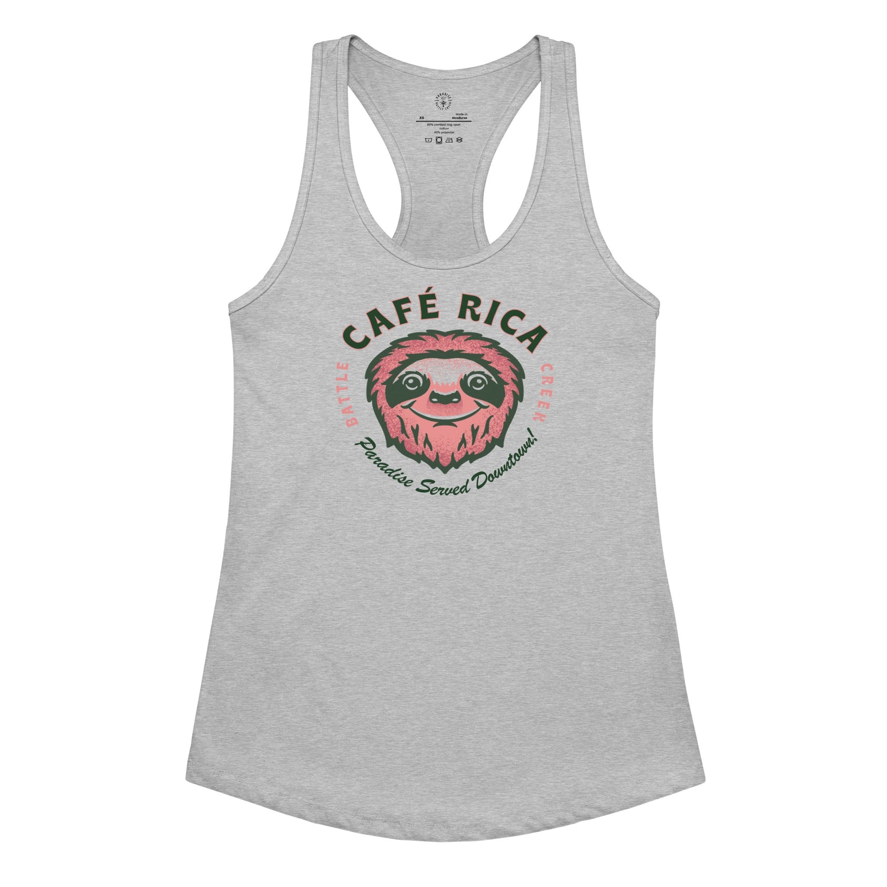 Sleepy Sloth Women’s fitted racerback tank top - Knife Shift