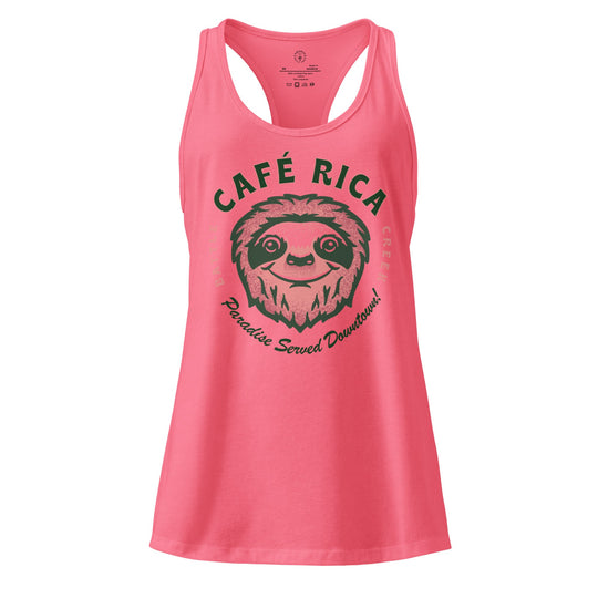 Sleepy Sloth Women’s fitted racerback tank top - Knife Shift