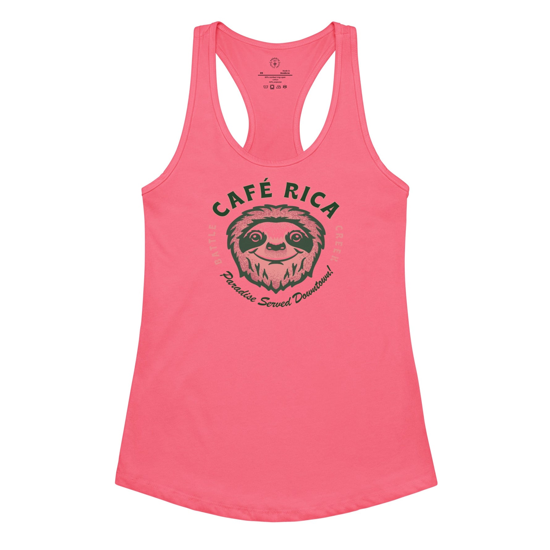 Sleepy Sloth Women’s fitted racerback tank top - Knife Shift