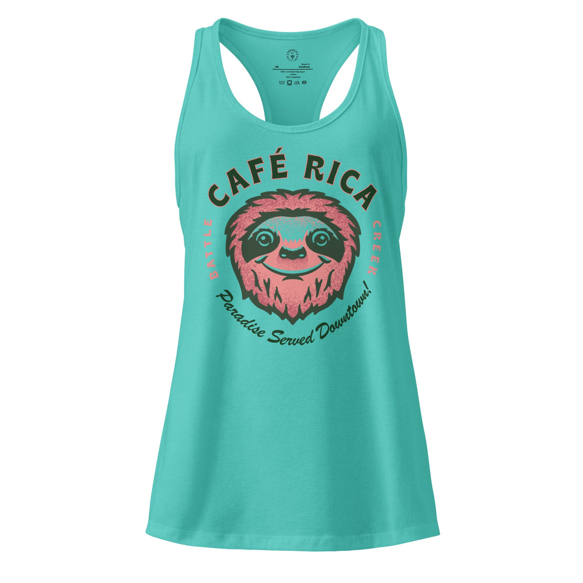 Sleepy Sloth Women’s fitted racerback tank top - Knife Shift