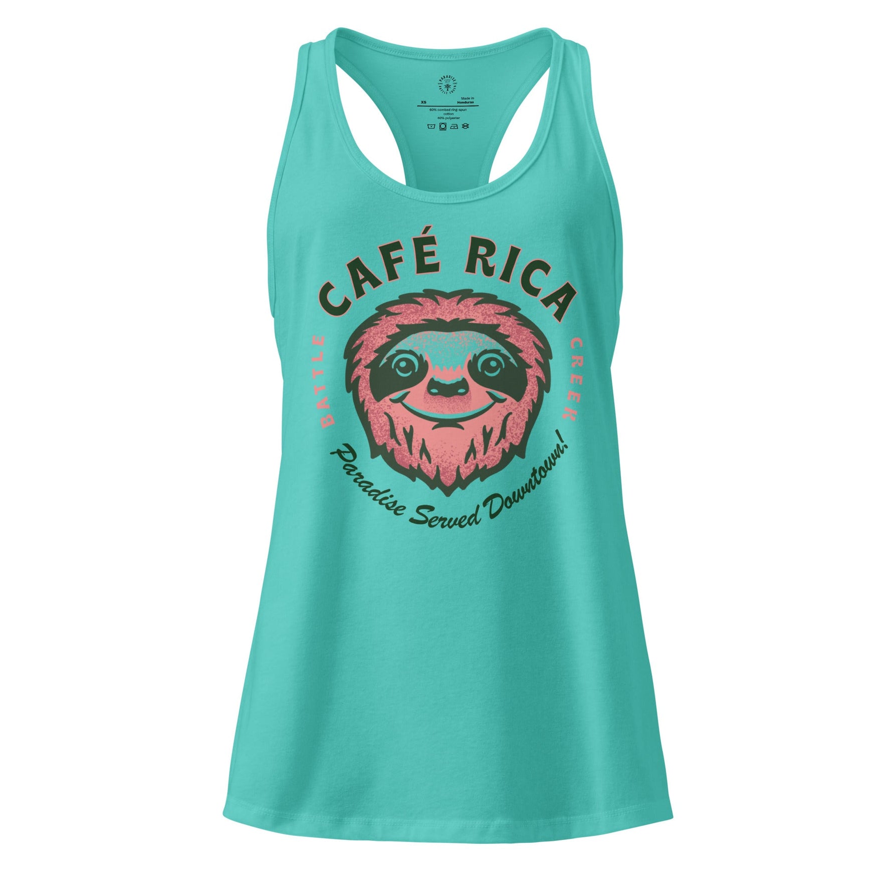 Sleepy Sloth Women’s fitted racerback tank top - Knife Shift