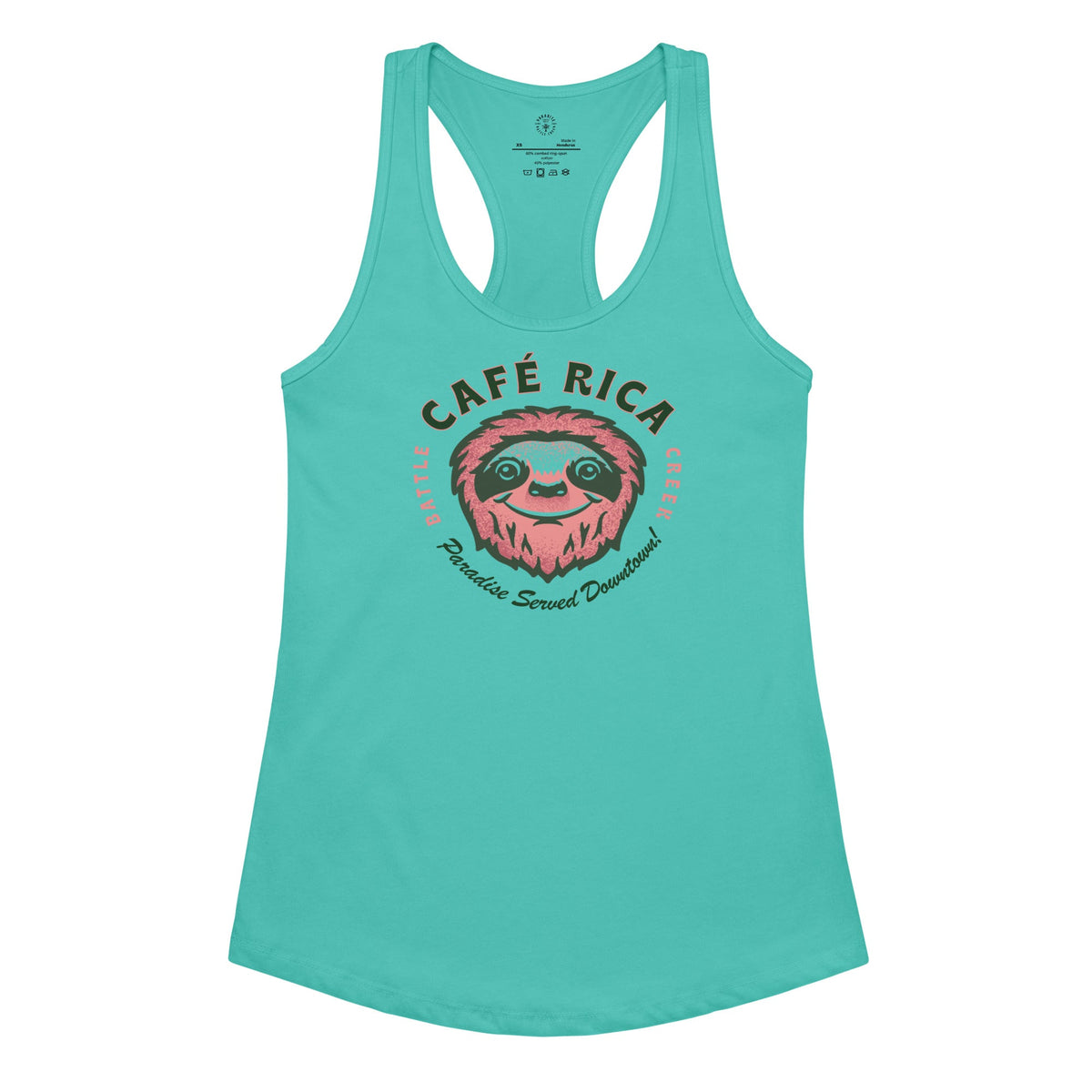 Sleepy Sloth Women’s fitted racerback tank top - Knife Shift