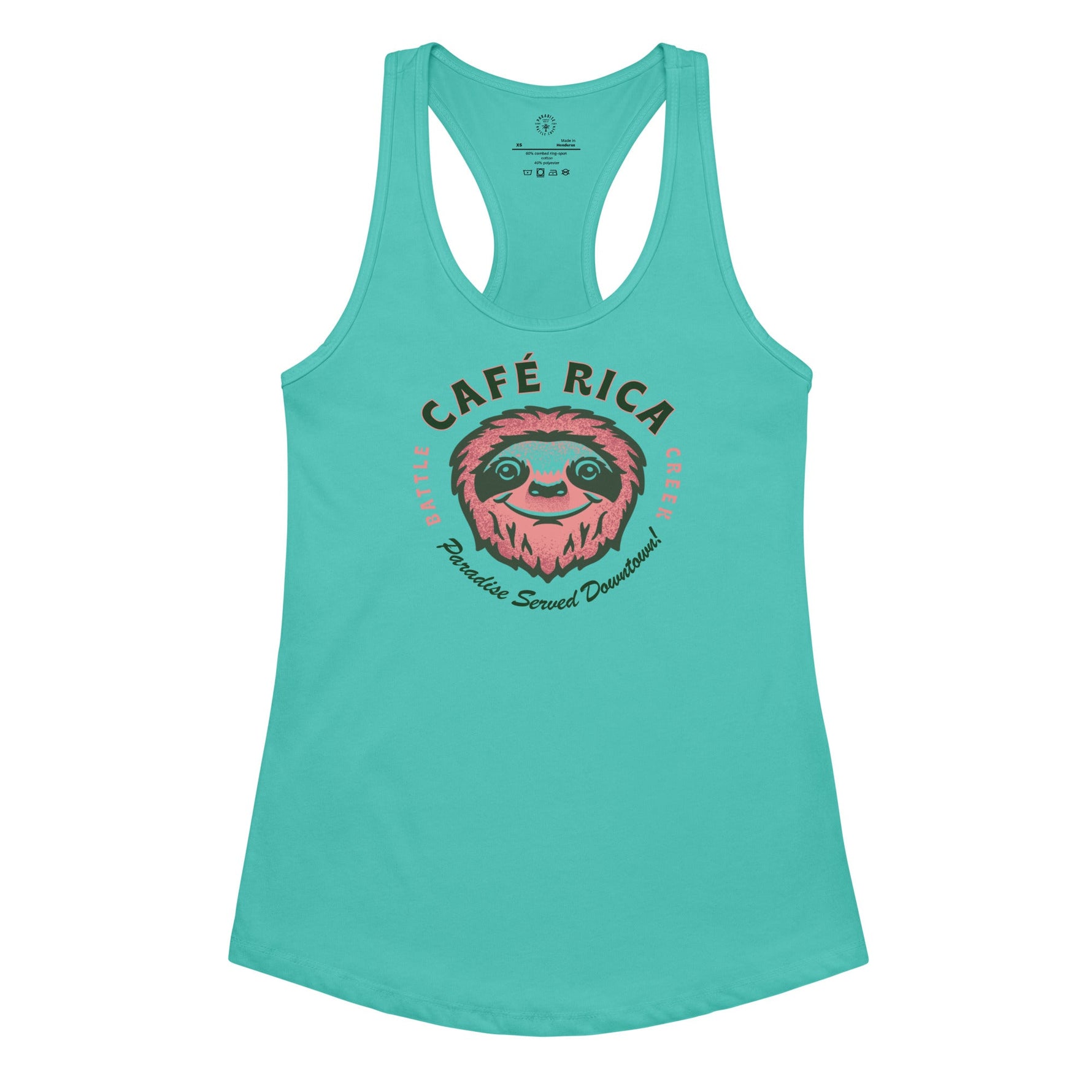 Sleepy Sloth Women’s fitted racerback tank top - Knife Shift