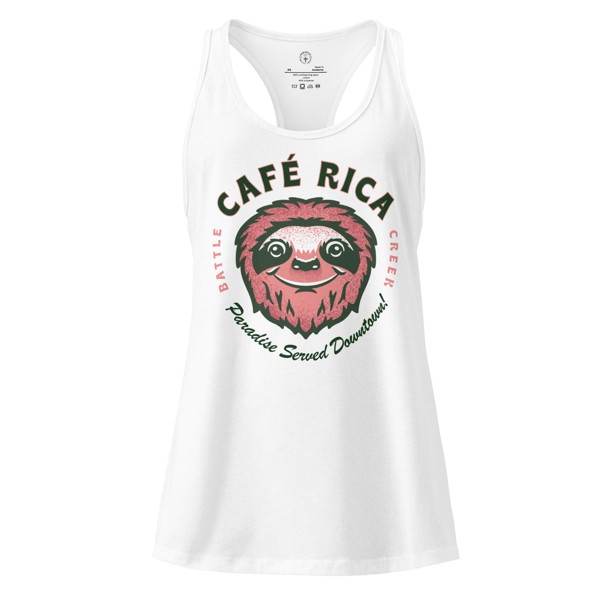 Sleepy Sloth Women’s fitted racerback tank top - Knife Shift
